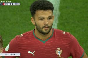 维蒂尼亚挑传，菲利克斯摆渡，拉莫斯包抄破门！葡萄牙2-1挪威